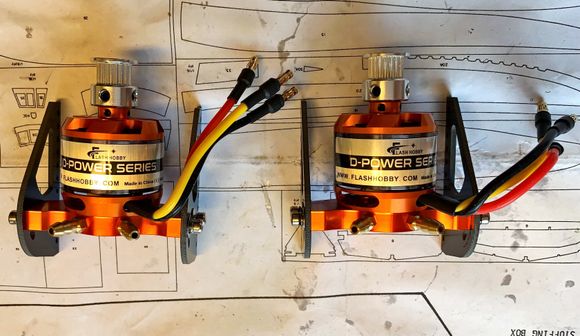 Offshore Electrics Water cooled Motor mounts.  Perfect for these Outrunner motors. 