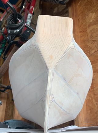 Sanded the entire hull bottom smooth.