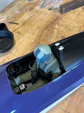 I made the two little airfoil shaped "transducers"? out of thickened Z-Poxy then painted white.