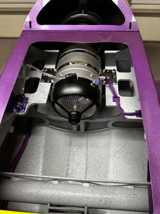 This area in front of the engine is where the smoke system will go.