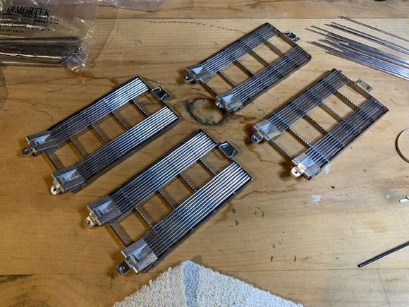 There are a lot of rods to cut to size!