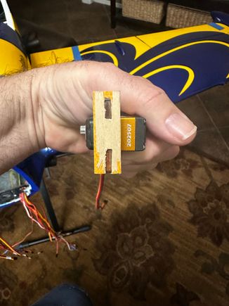 Another view of the bracket I made