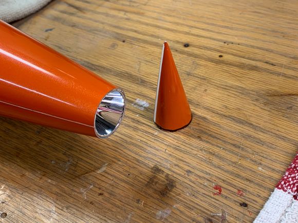 Front tip light installed.  