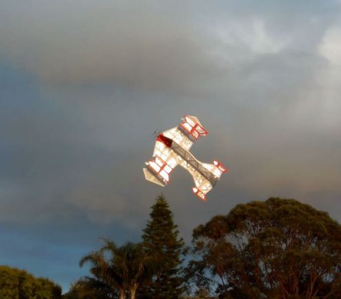 Flying like a dream.