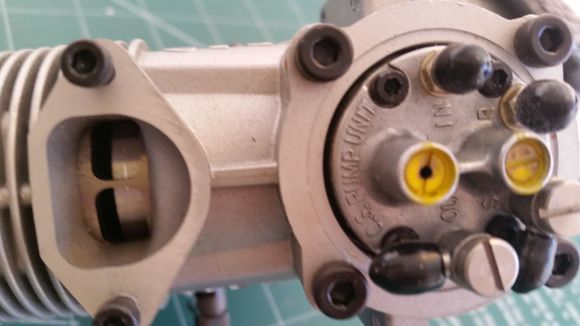 See the piston, and the plastic caps on the pump. Never seen fuel

