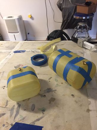 Also time to lay up fuel tanks. For now, a 100 oz main tank, being fed by a 50 oz tank just ahead of it in the model. And, my last Intairco UAT...