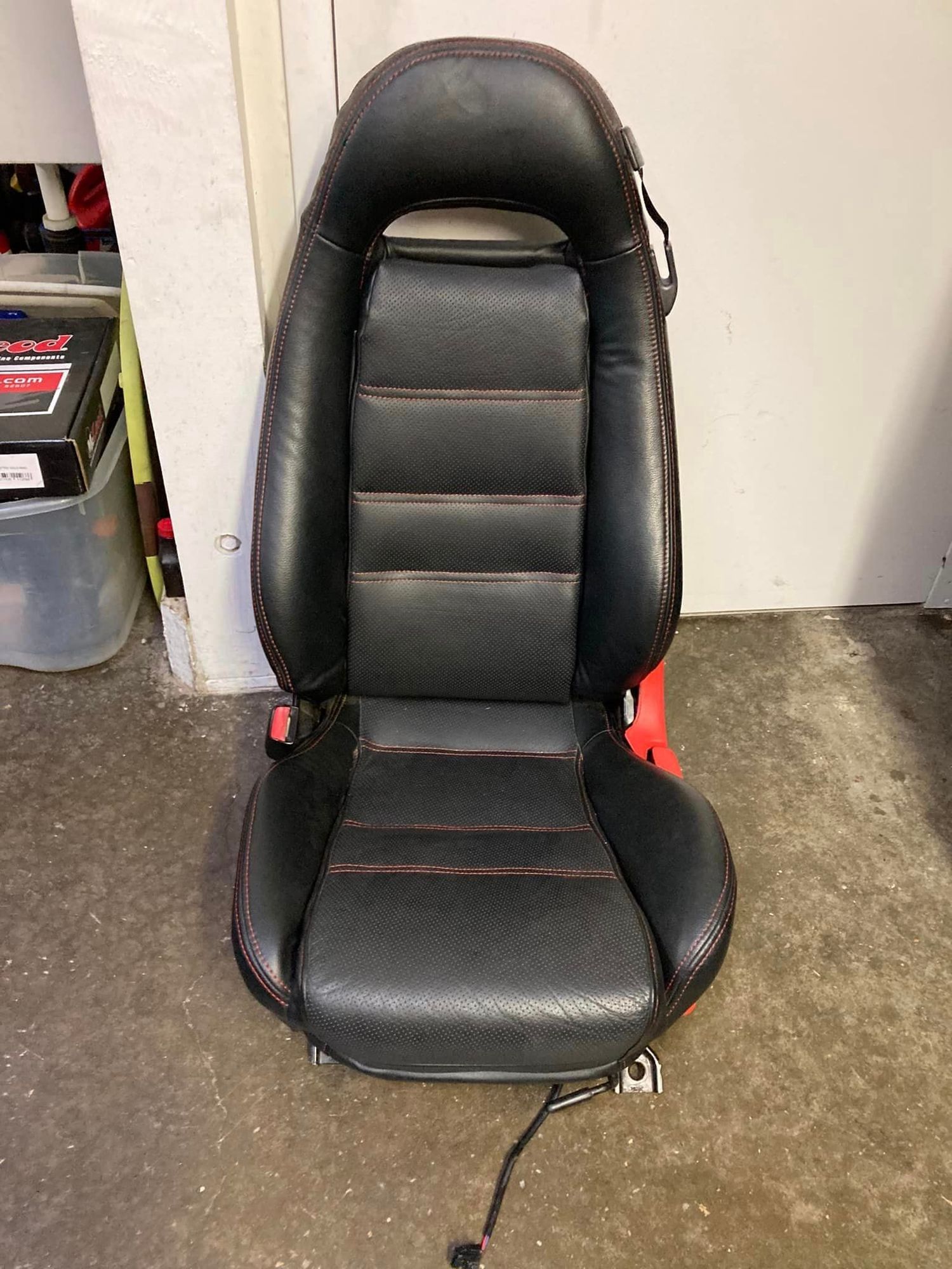 Interior/Upholstery - FD RX-7 recovered factory seats with rails  (black with red accents) - Used - 1993 to 1995 Mazda RX-7 - San Ramon, CA 94583, United States