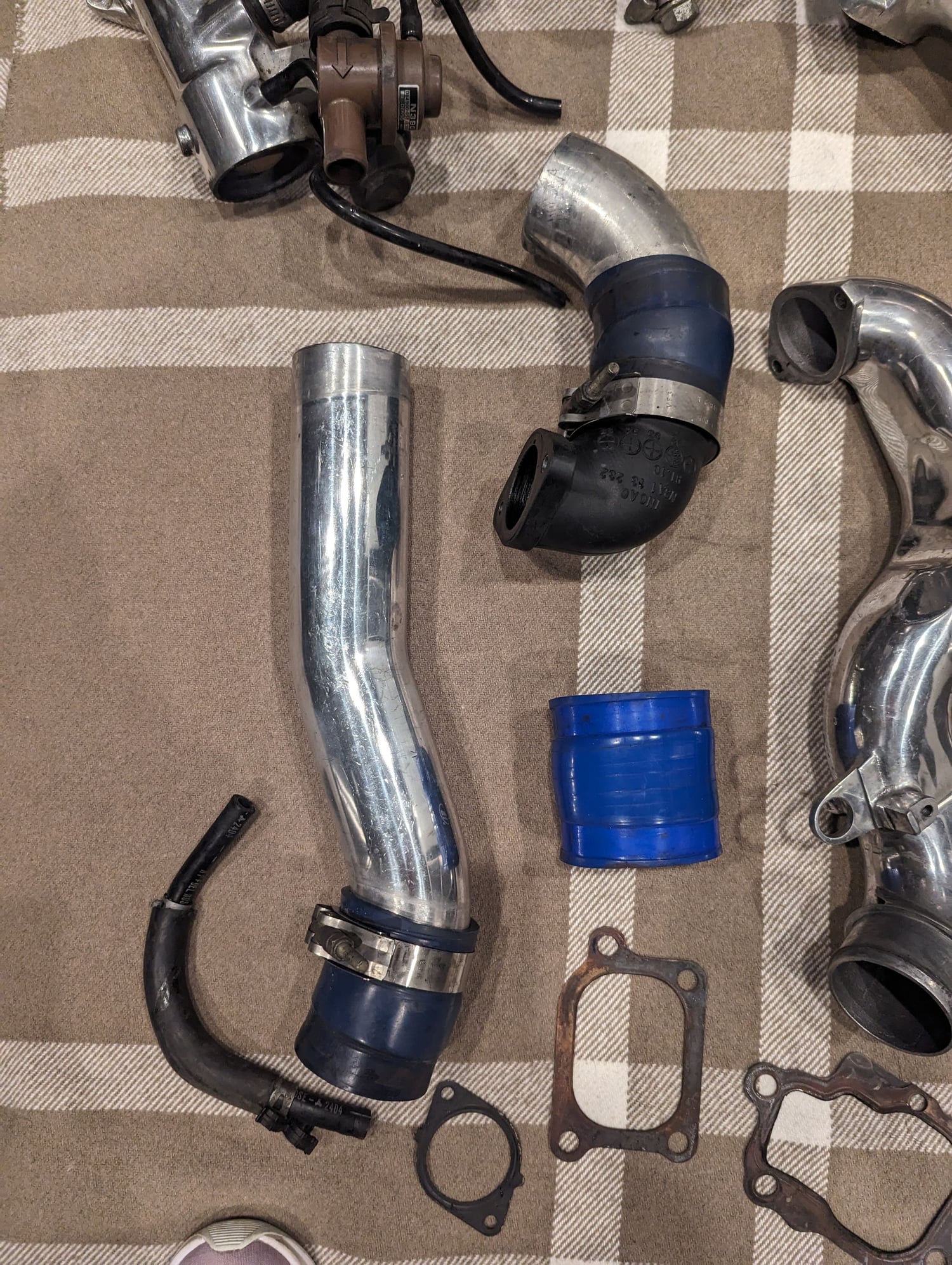 Engine - Intake/Fuel - Polished turbo intake piping for stock twins - Used - Manor, TX 78653, United States