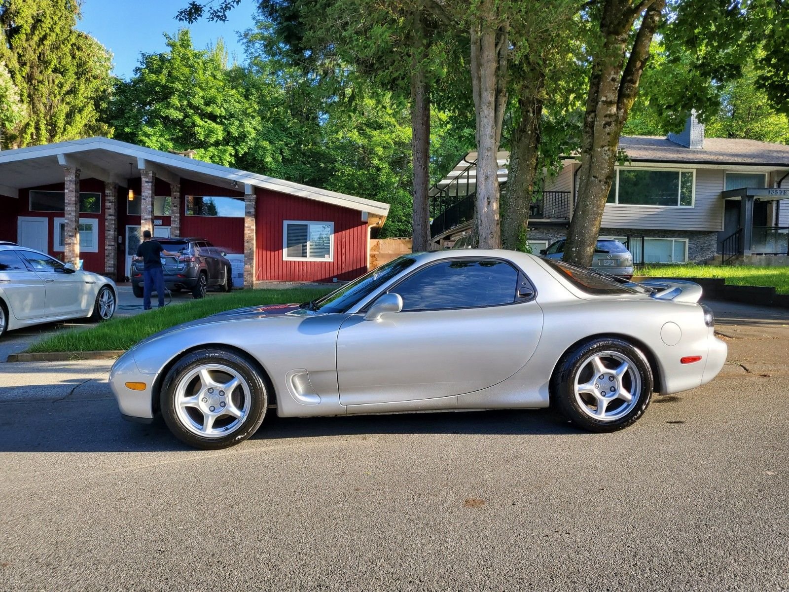 1994 Mazda RX-7 - 1994 RX7 SSM - crash damage - Used - VIN jm1fd3339r0300000 - Manual - Silver - Delta, BC V4C1P7, Canada