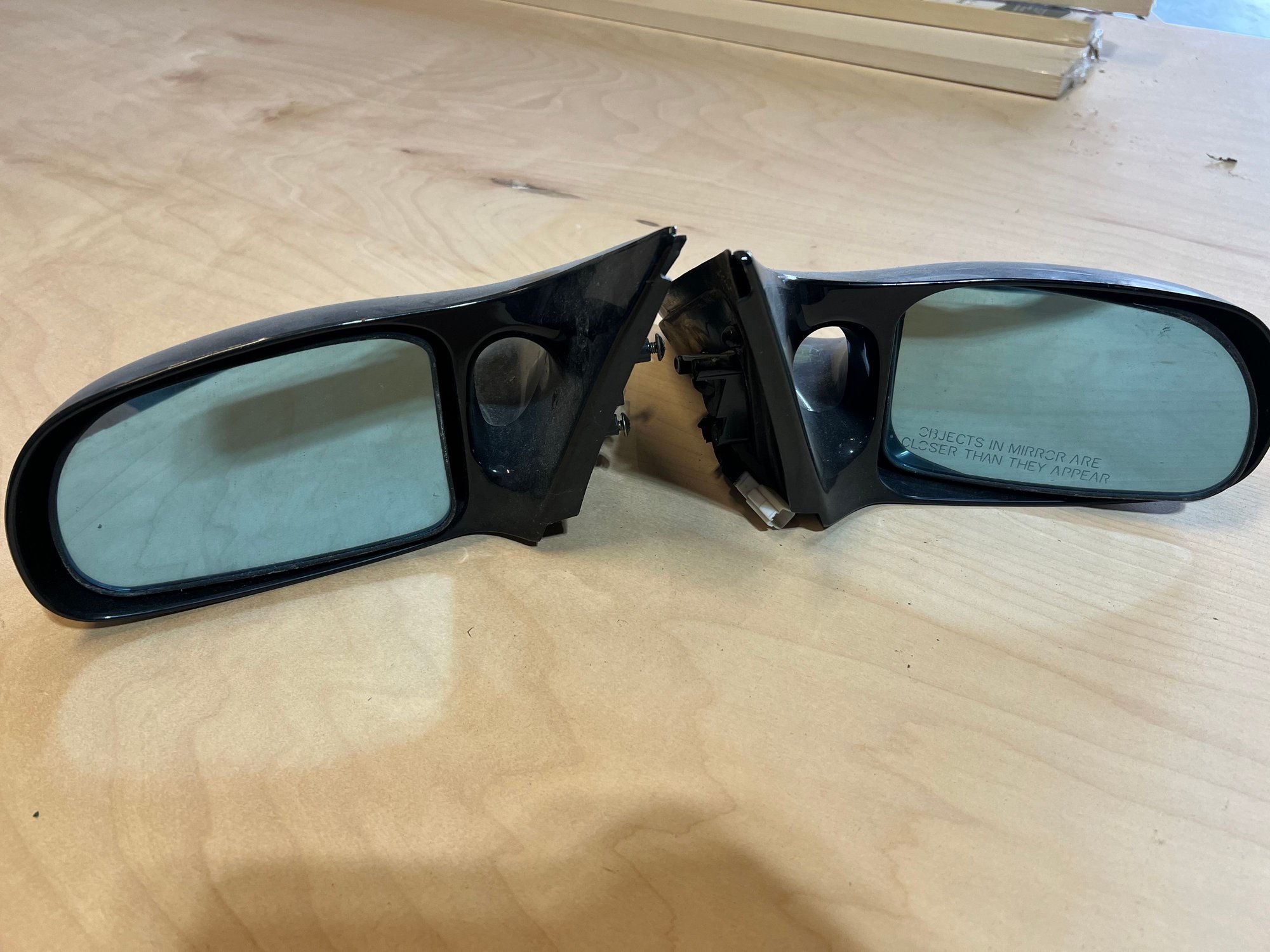 Exterior Body Parts - 89+ Black FC mirrors - Used - 1989 to 1991 Mazda RX-7 - Ballwin, MO 63011, United States