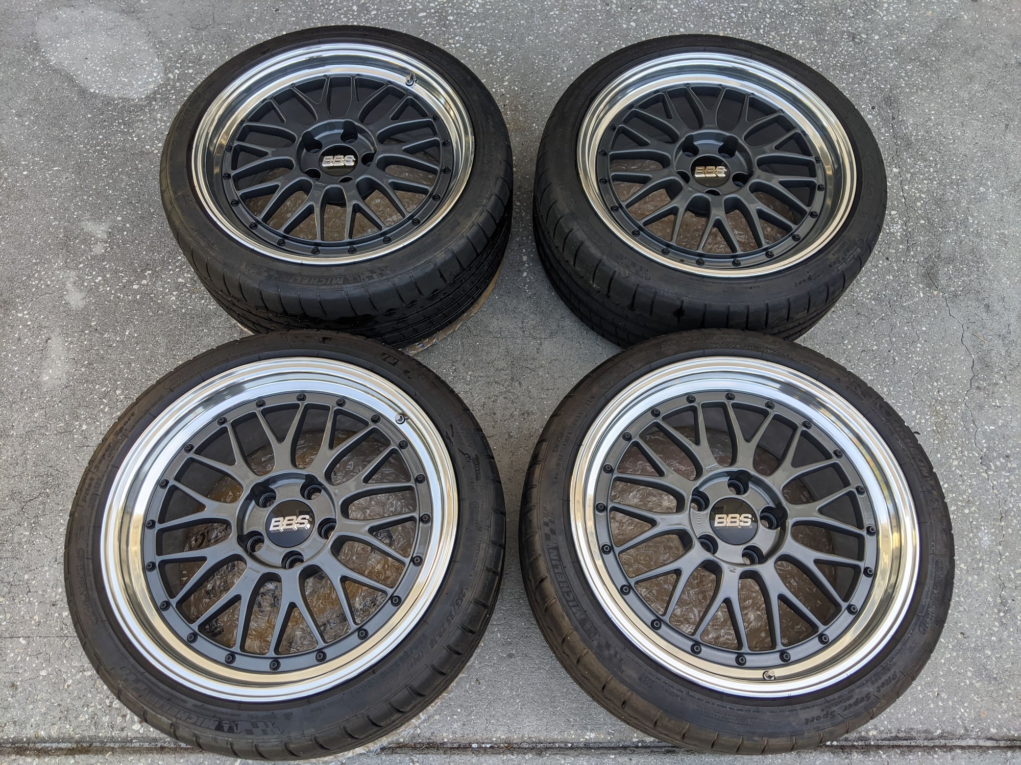 Wheels and Tires/Axles - 18" BBS LM wheels - 5x114.3 - 18x8.5 - 18x9.5 - Used - All Years Any Make All Models - Tarpon Springs, FL 34689, United States
