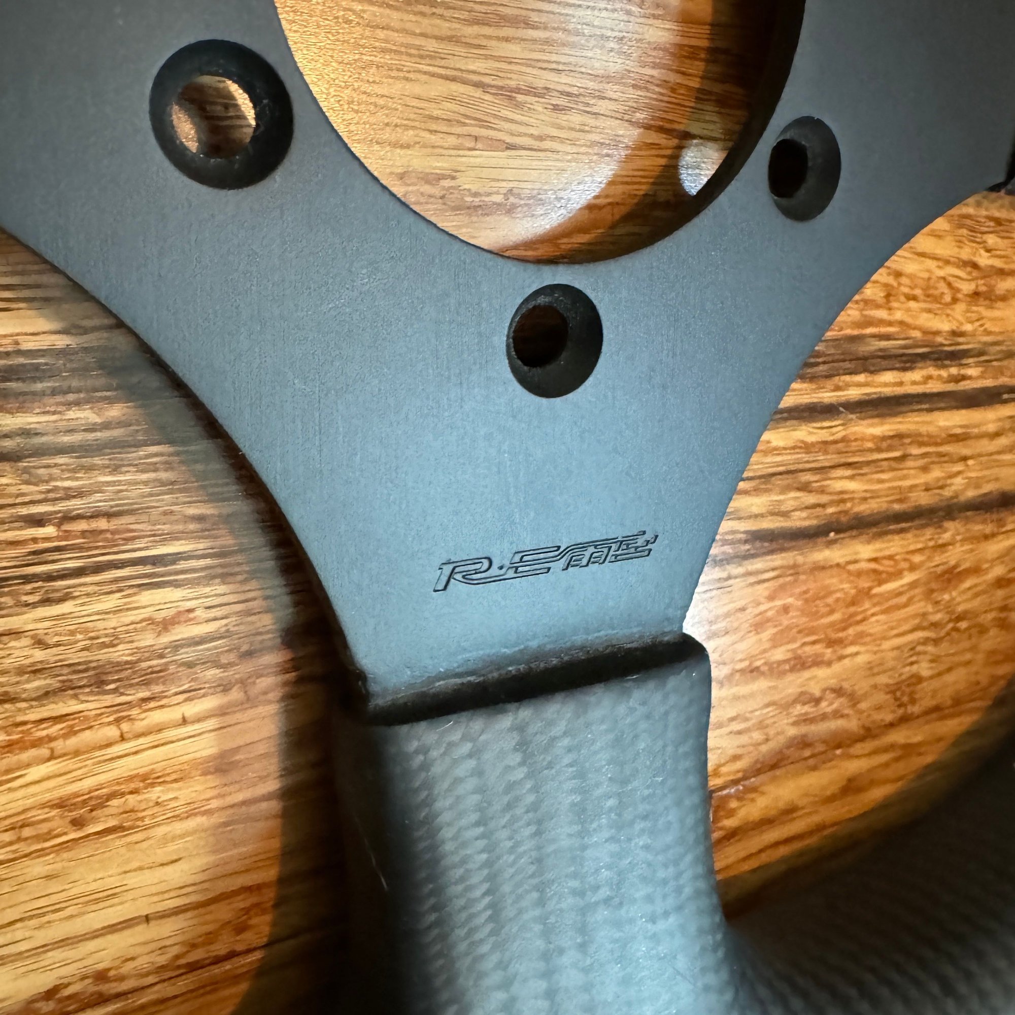 Interior/Upholstery - RE-Amemiya D-Cut Carbon / Leather Steering Wheel - Used - 1992 to 2002 Mazda RX-7 - Birmingham, MI 48323, United States