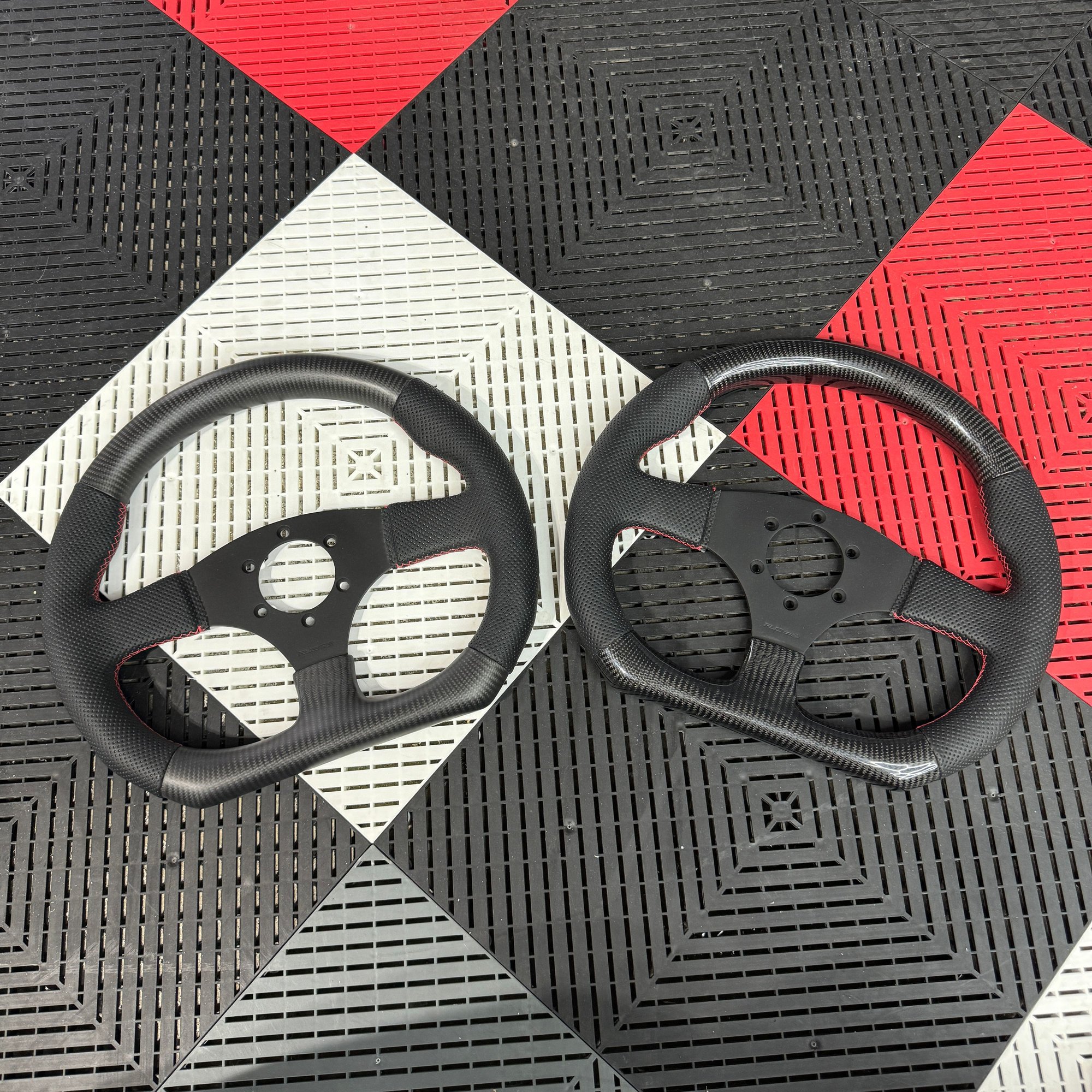 Interior/Upholstery - RE-Amemiya Carbon Steering Wheels (One Matte, One Gloss) - New - 1986 to 2002 Mazda RX-7 - Birmingham, MI 48323, United States
