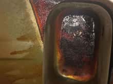 Rust in a fuel tank