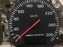 Knight Sports 300 km/h Speedometer 