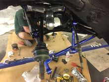 Rear pass axle installed