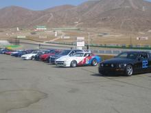 It's funny how when your in a slower car and drive really good, nobody really thinks your that good. But when you jump into a faster car, and do know how to drive. People take note.
Sitting on pole @ Willow Springs