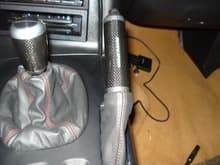 mazdaspeed cf shifter and e brake with redline boots