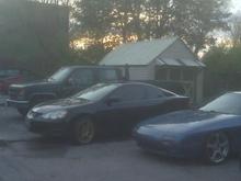 My Rx7 and my buddy's RSX