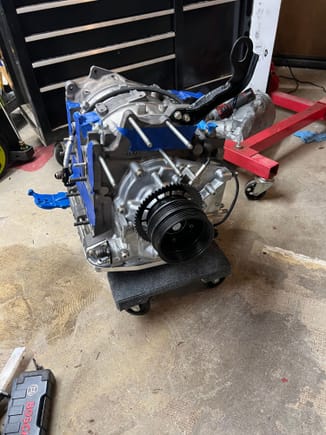New engine for blue car. Built for 500whp
