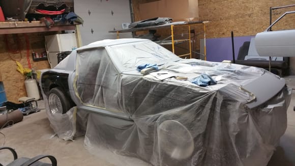 Got the car pretty much ready for its first coat of primer