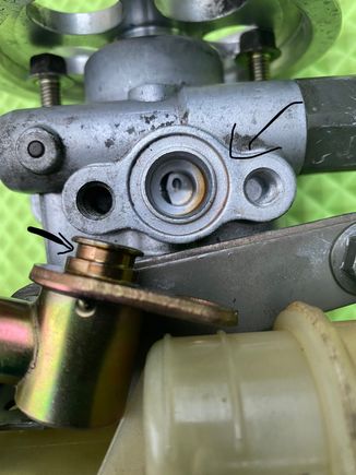 O-ring fits in the pump body but not on the suction fitting.