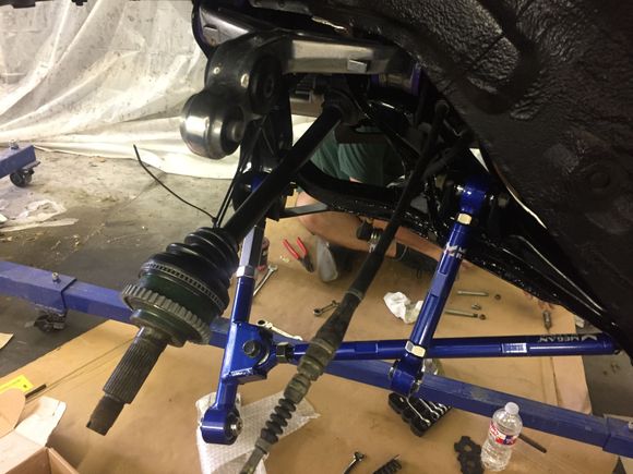 pass side axle installed