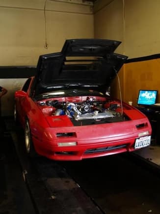 at the dyno, tuning by Nelson from RRR
360rwhp 273tq @ 13psi