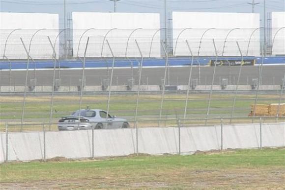 coming up the rear chicane before the pit exit used during Time Attack.