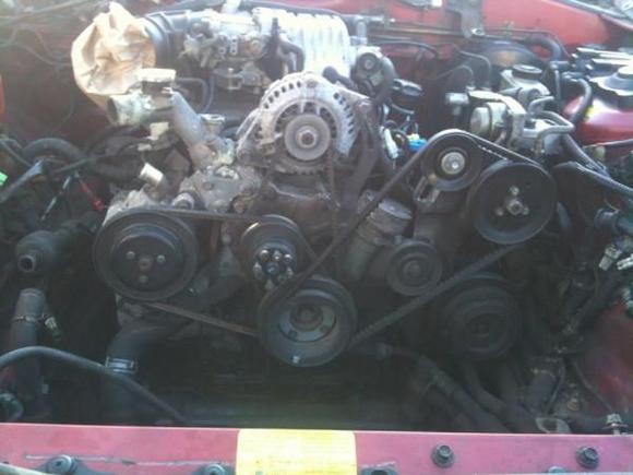 motor being taken apart for removal