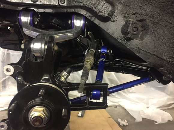 pass side rear end and suspension