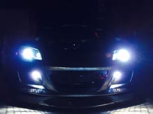 Stock headlight HID ballasts with 10K bulbs and 55W ballasts with 10k bulbs for fogs