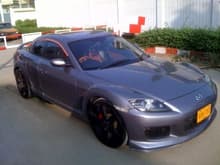 My RX 8 with New Bumpers Sidways