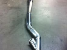 4&quot; T-304 SS Custom Exhaust piping with Dual Vibrant Performance Resonators and E-cutout by royalmuffler.com