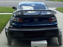 New spoiler and rear bumper