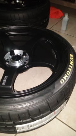 New wheels!! 😀✌ Konig Centigram 19x9.5 wrapped with Sumitomo HRZ III