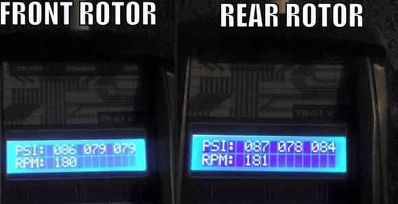 Using the Twistedrotors.com digital compression tester I was able to pull these numbers from the engine