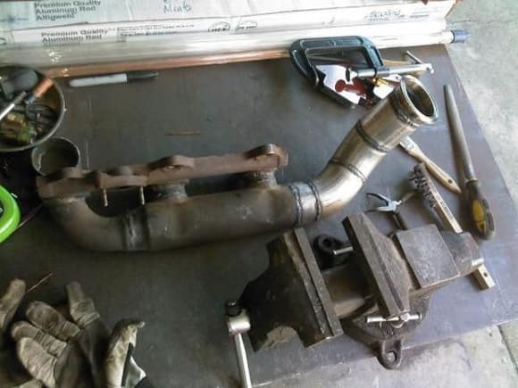 turbo exhaust manifold welded