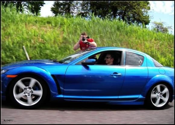 Rolling Shot (Eric Harris hanging out my window, lol)