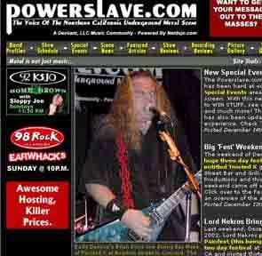 powerslave front page