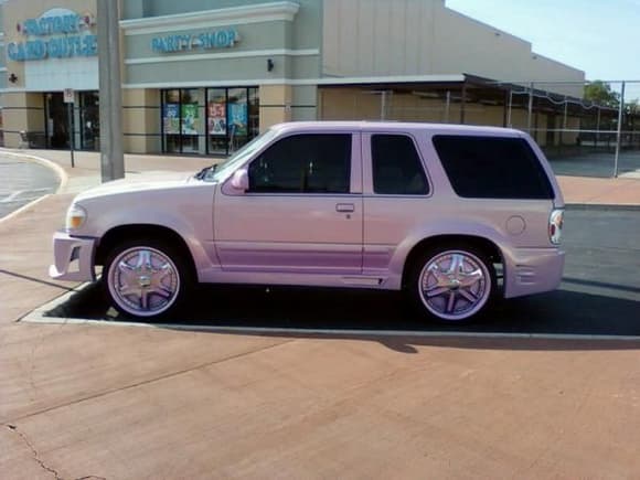 If the pink panther had a ride!