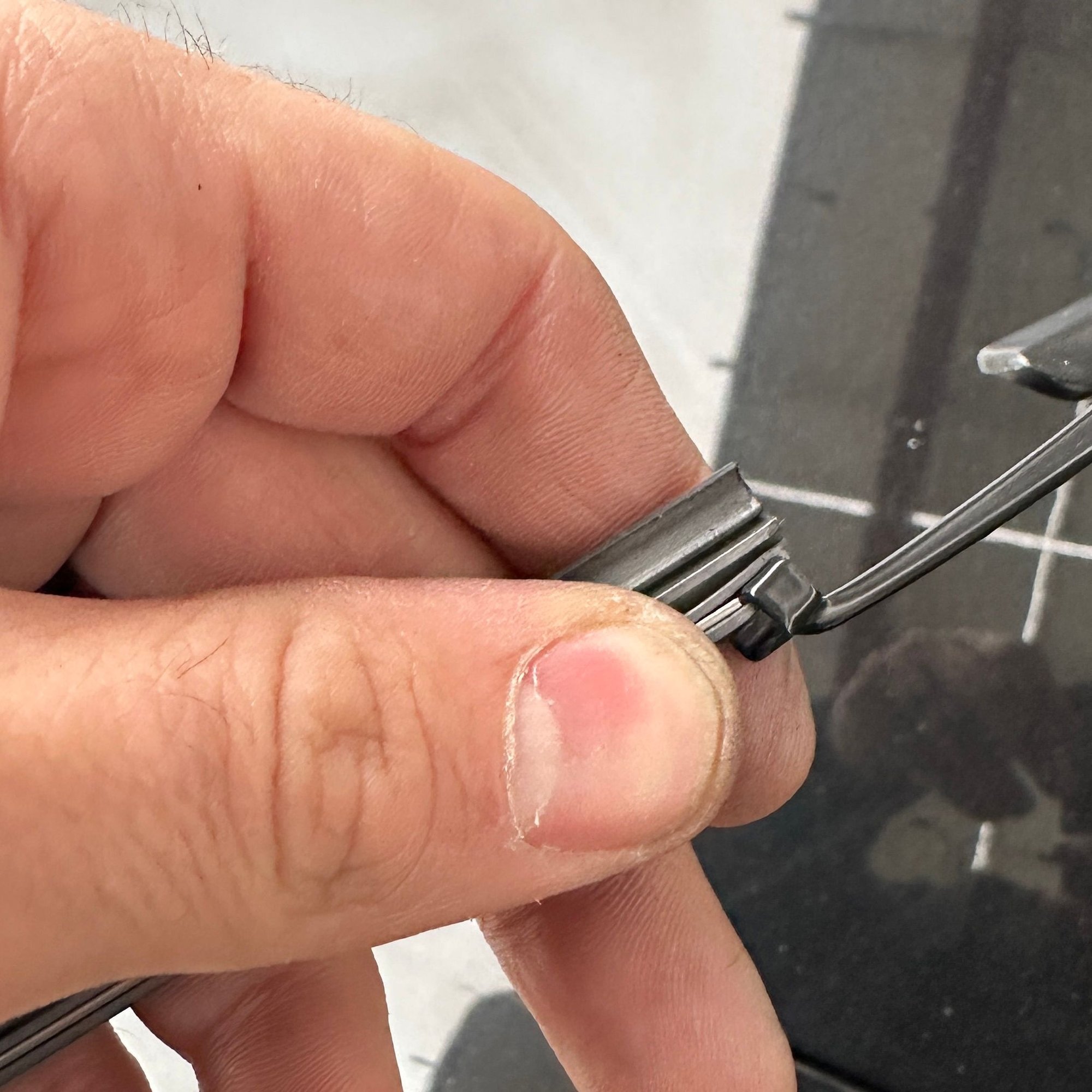 When you get to the last one, there is a tab that will stop it from releasing.