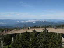 Ramp up to observation tower, after making a 1/2 mile climb up the steep paved trail.