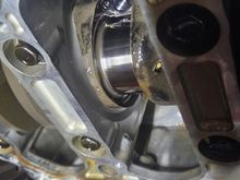 Cyl 3 crank photo - Not sure what to make of the "lines" and if these are from heat only. It is smooth to the touch.