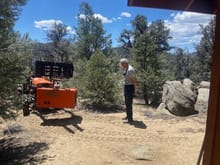 ^5-15-2024.  Meanwhile, up at Kennedy Meadows, Gary Potts was putting the repaired Kubota generator back in the shed.  