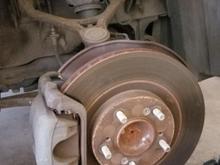 Brakes were squeaky, still had Honda rotors. The screws are one the worst things I experienced with this car. Tried an impact screw driver, heat, cold, then finally spent hours drilling ALL 8 OF THEM out. Painful. 