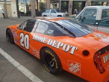 Real Race Car...at least around here. No 20 Home Depot car was driven by Tony Stewart. However, this is probably a tribute example. Full tube frame, though, so maybe a Home Depot promotion?
