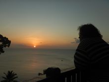 The only good sunset we got all week.
