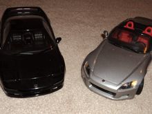 Another not very good pic. This is the AutoArt one, next to an AutoArt 1/18th RHD NSX.
