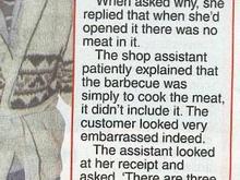 Woman barbeque